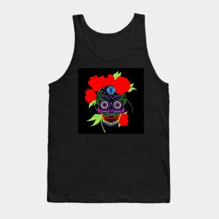 floral catrina dancing with dark and death Tank Top